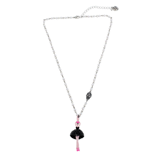 Betsey Johnson Fly By Night Ballerina Pendant Necklace