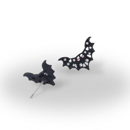 Betsey Johnson Fly By Night Bat Stud Earrings