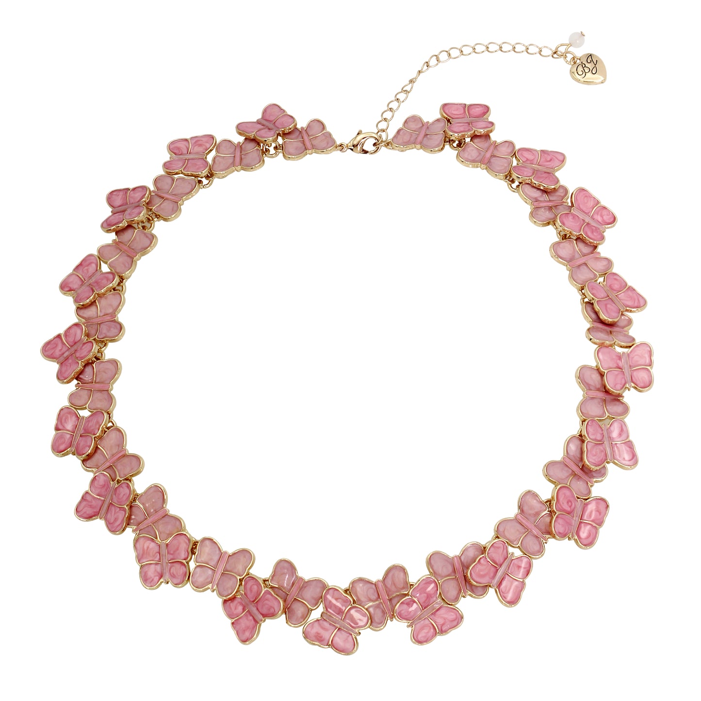 Betsey Johnson Sweetheart Swoon Butterfly Collar Necklace