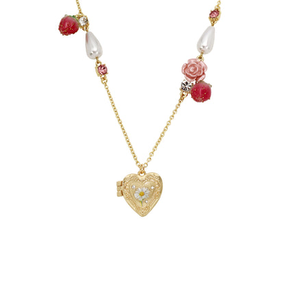 Sweetheart Swoon Locket Pendant Necklace