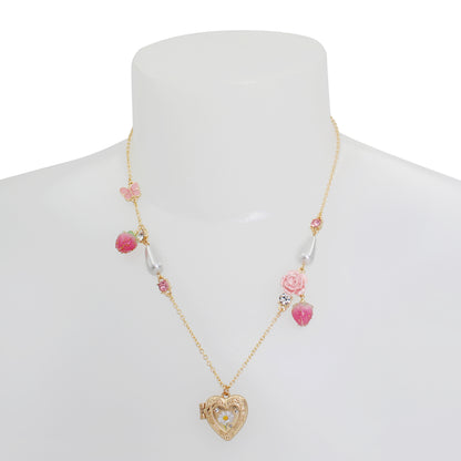 Betsey Johnson Sweetheart Swoon Locket Pendant Necklace