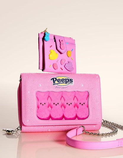 Betsey Johnson x Peeps® Bunny Wallet on a Chain Crossbody Bag Pink