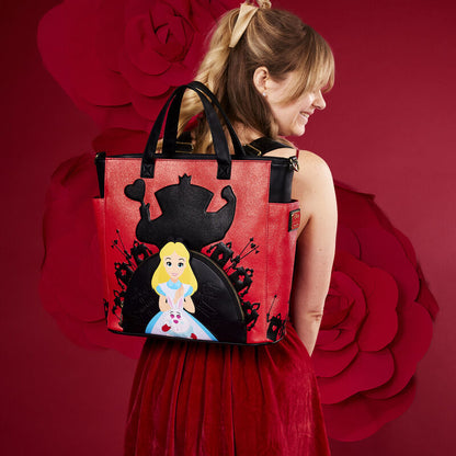 Loungefly Disney Alice In Wonderland Villains Convertible Backpack & Tote Bag