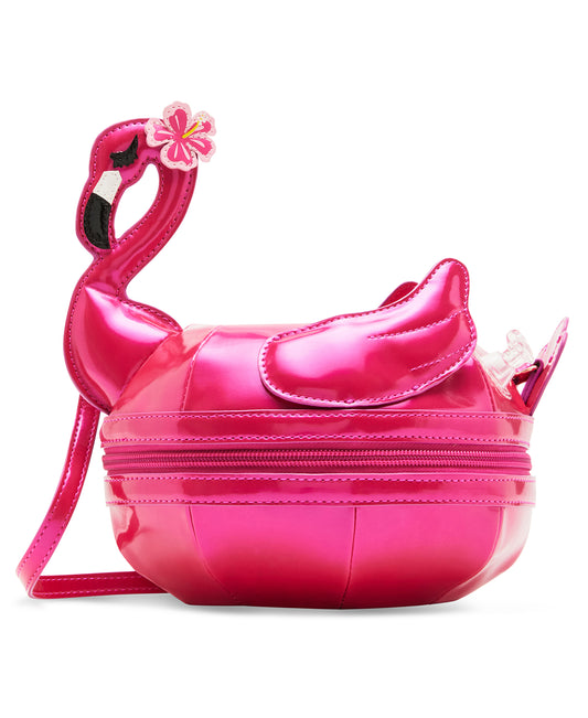 Betsey Johnson Kitsch Hot As Flock Flamingo Crossbody Bag