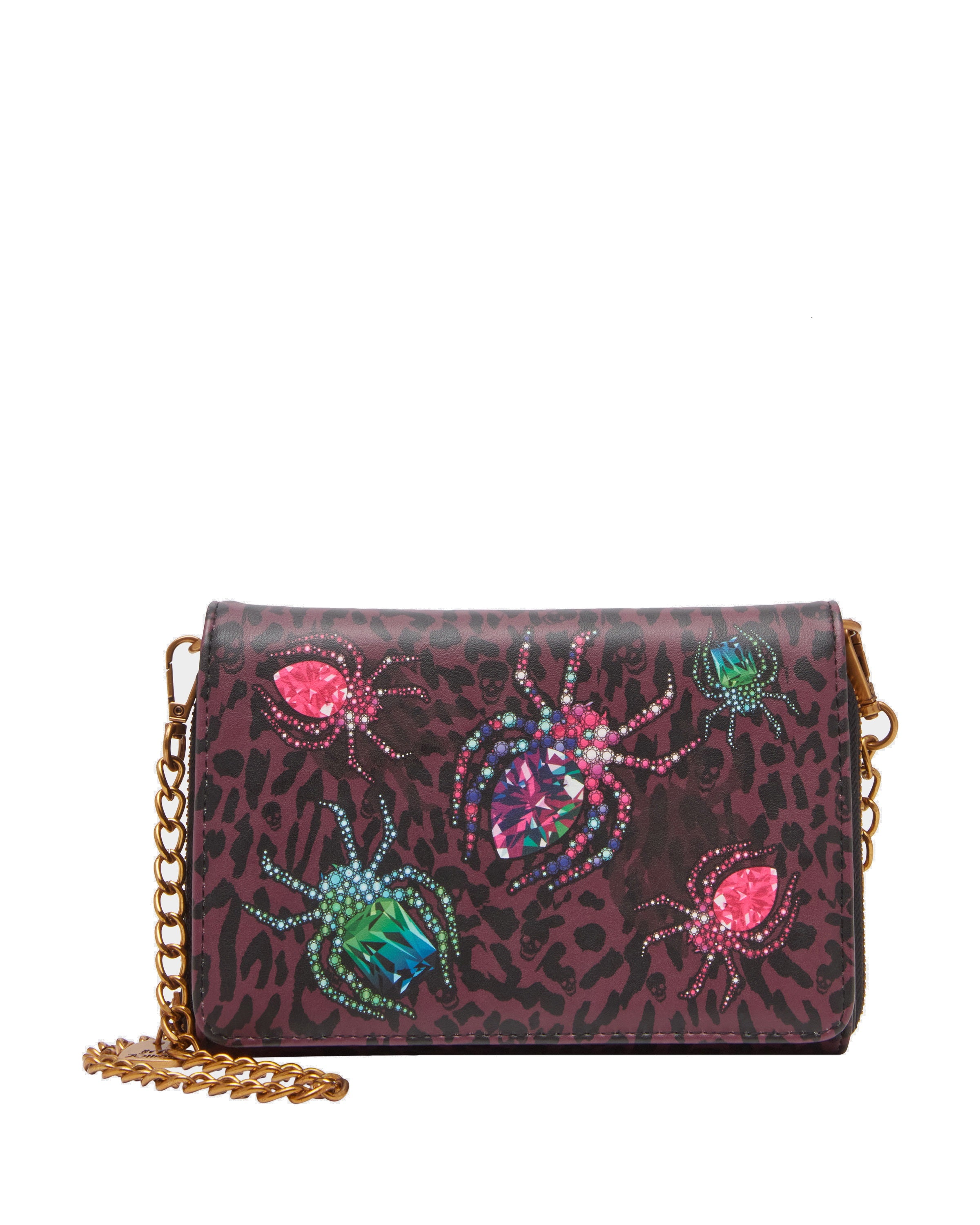 Betsey Johnson Spider Wallet on a Chain Crossbody Bag Twin Treats