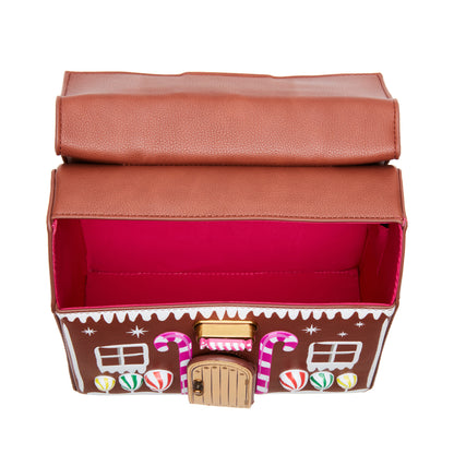 Betsey Johnson Gingerbread House Light Up Crossbody Bag