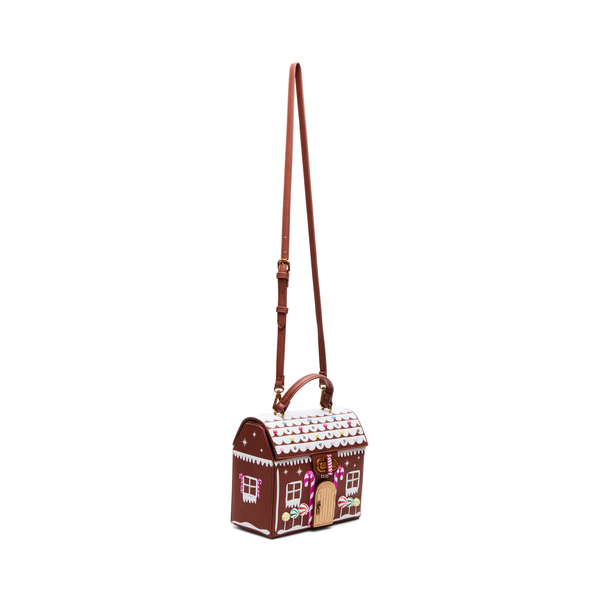 Betsey Johnson Kitsch Gingerbread House Light Up Crossbody Bag