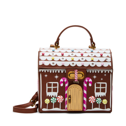 Betsey Johnson Gingerbread House Light Up Crossbody Bag