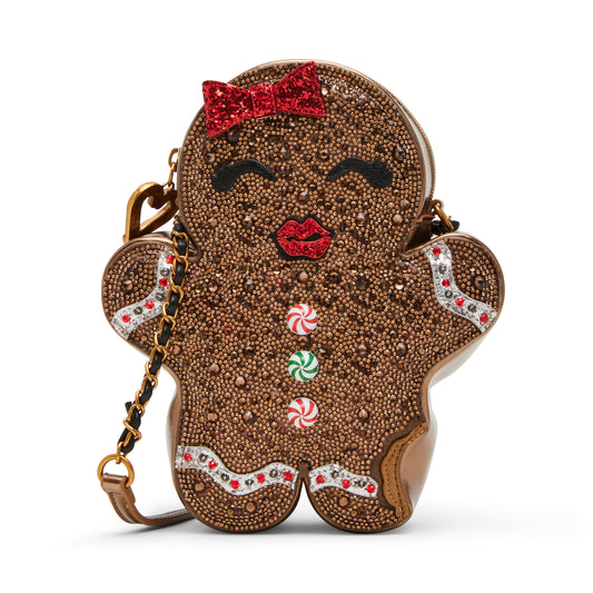 Betsey Johnson Kitsch Sugar & Spice Gingerbread Crossbody Bag