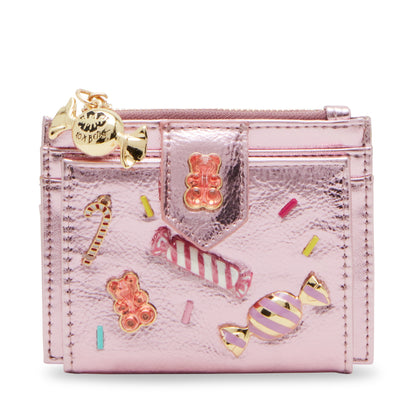 Betsey Johnson Candy Bifold Wallet Pink