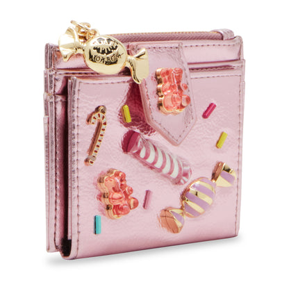 Betsey Johnson Candy Bifold Wallet Pink