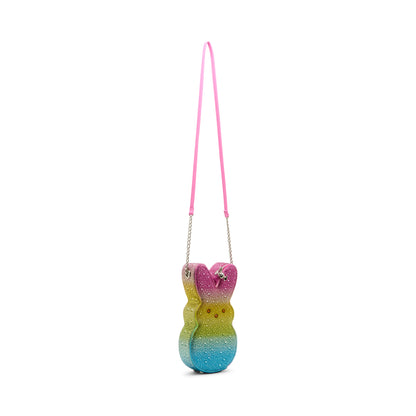 Peeps® Kitsch Rhinestone Bunny Crossbody Bag Rainbow