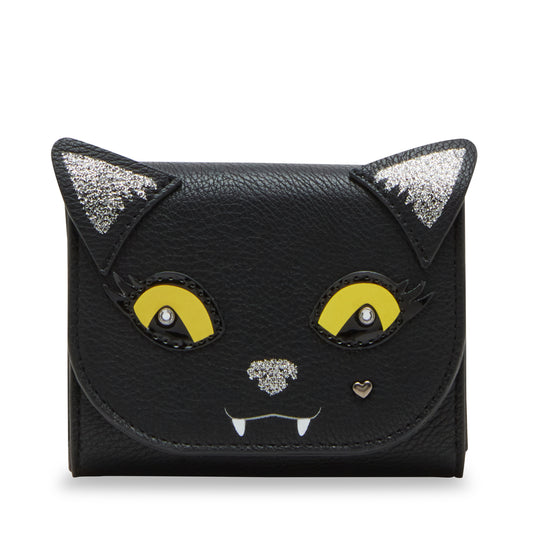 Betsey Johnson Black Cat Bifold Wallet