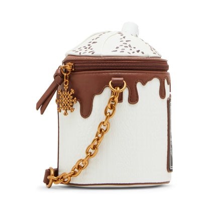 Betsey Johnson Kitsch Comin In Hot Cocoa Crossbody Bag