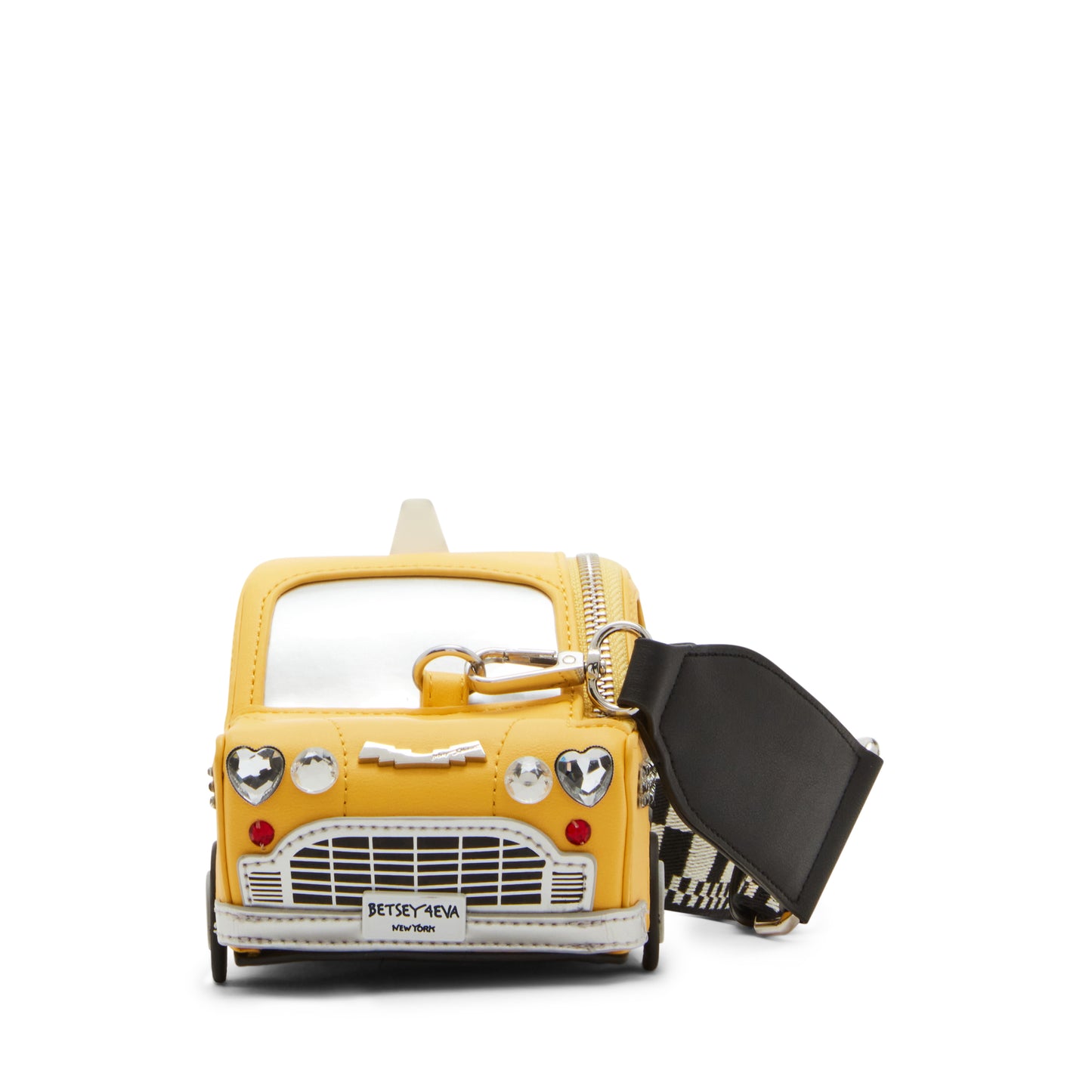 Betsey Johnson Kitsch Fare Play Taxi Crossbody Bag