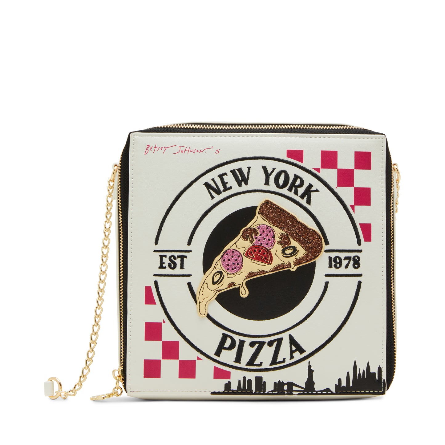 Betsey Johnson Kitsch A Matter Of Crust Crossbody Bag