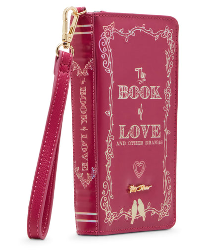 Betsey Johnson Kitsch Book of Love Wallet Wristlet