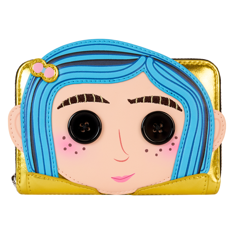 Coraline 15th Anniversary Laika Doll Metallic Cosplay Zip Around Wallet