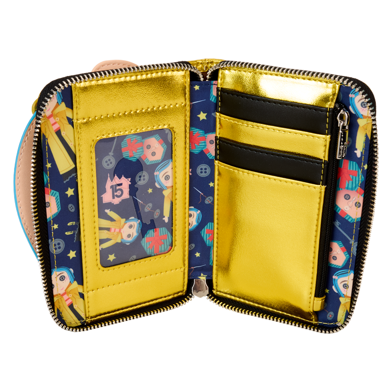 Coraline 15th Anniversary Laika Doll Metallic Cosplay Zip Around Wallet