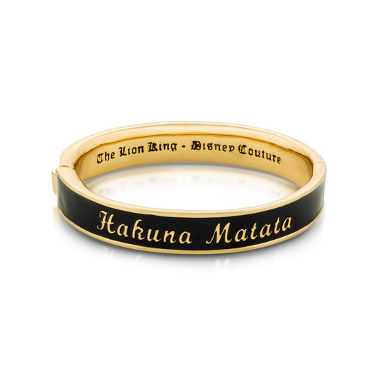 Disney by Couture Kingdom The Lion King Hakuna Matata Black Bangle Bracelet