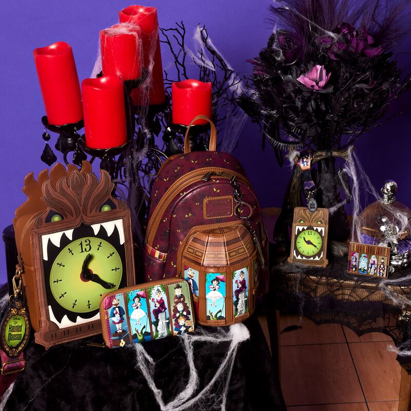 Loungefly Haunted Mansion Stretching Room Portraits Mini Backpack