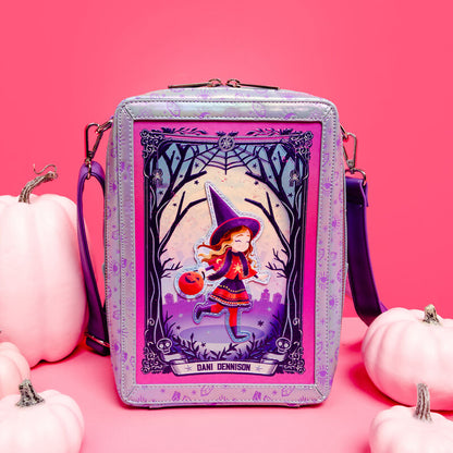 Loungefly Hocus Pocus Tarot Card Dani & Binx Iridescent Crossbody Bag