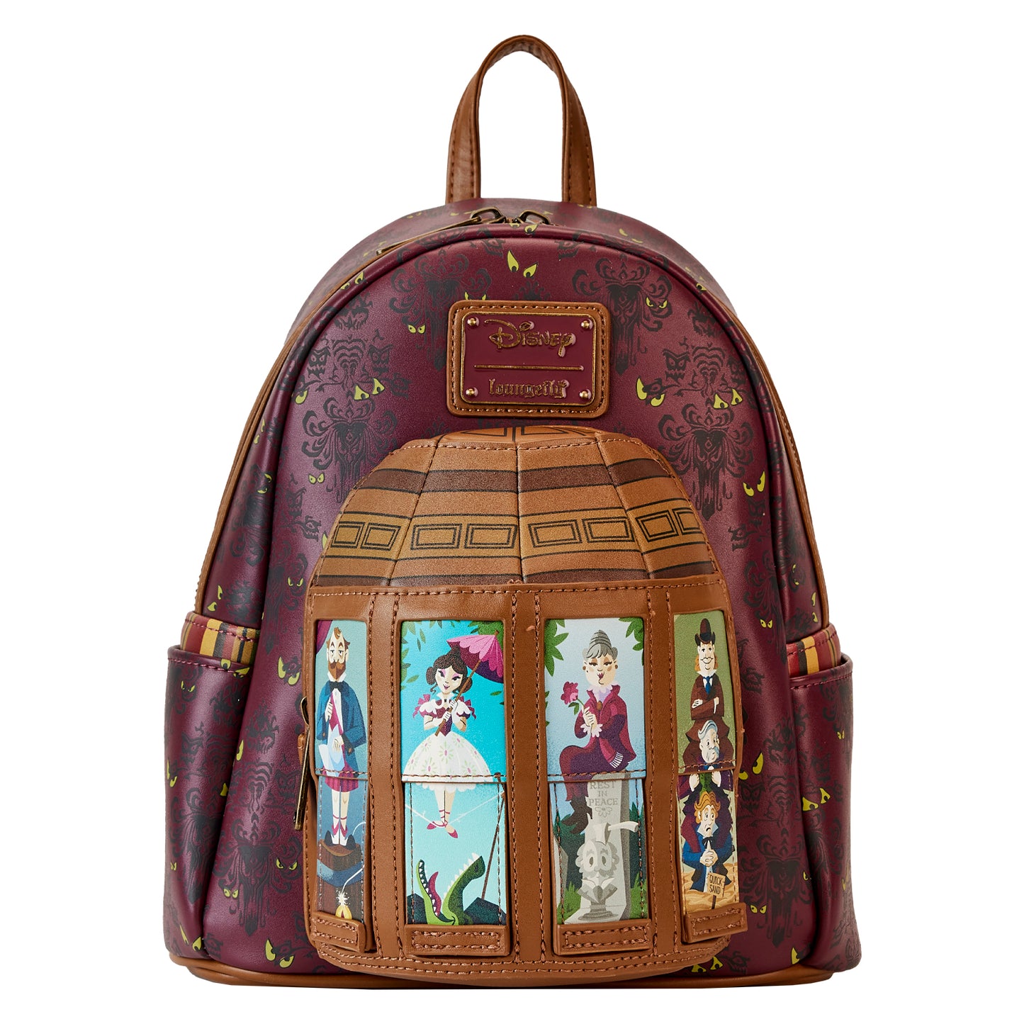 Loungefly Haunted Mansion Stretching Room Portraits Mini Backpack