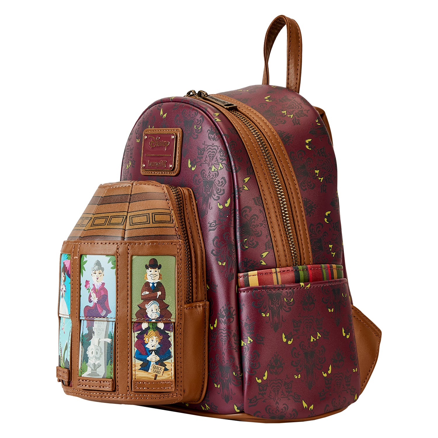 Loungefly Haunted Mansion Stretching Room Portraits Mini Backpack