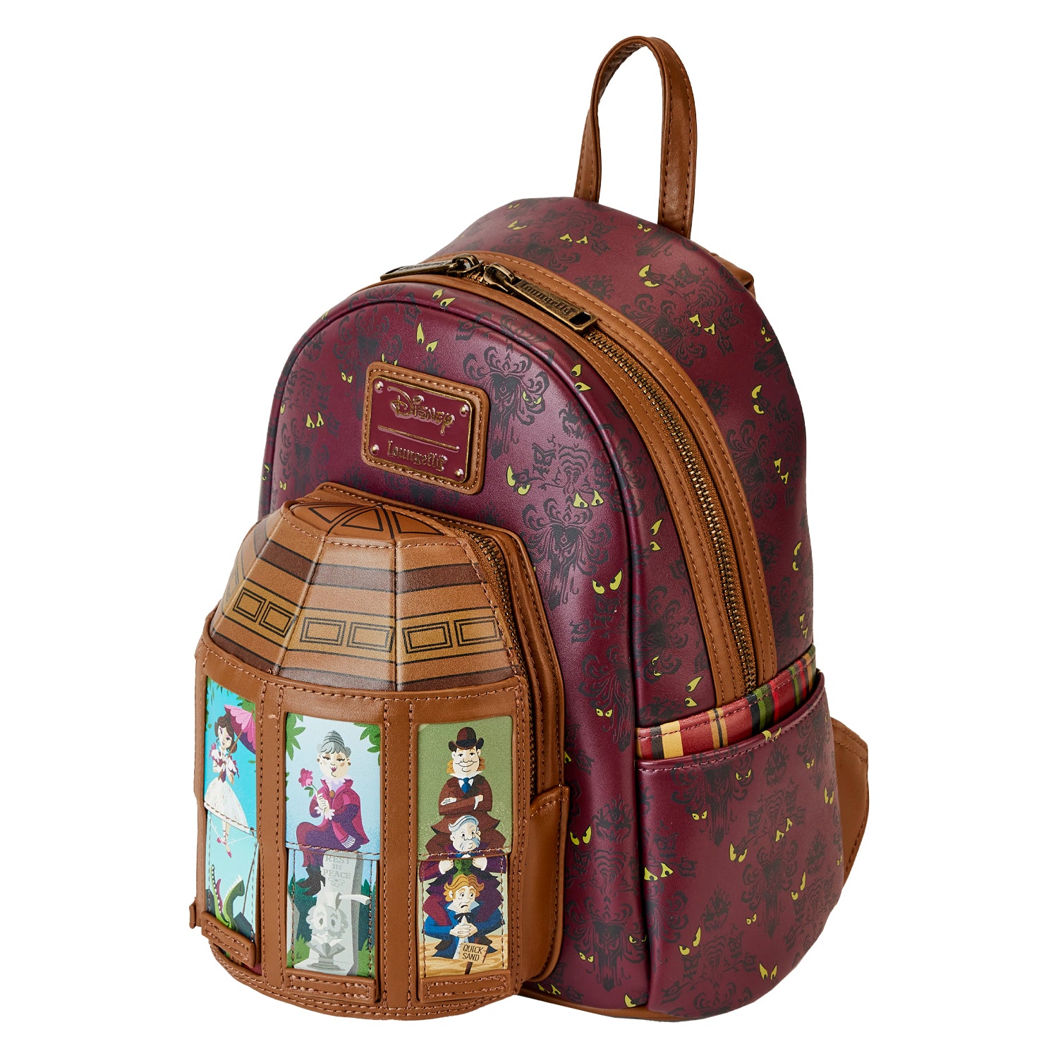 Loungefly Haunted Mansion Stretching Room Portraits Mini Backpack