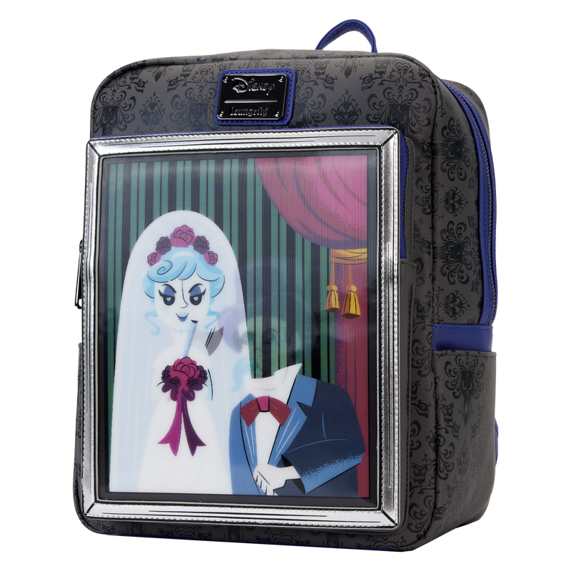 Loungefly Haunted Mansion The Black Widow Bride Portrait Lenticular Mini Backpack