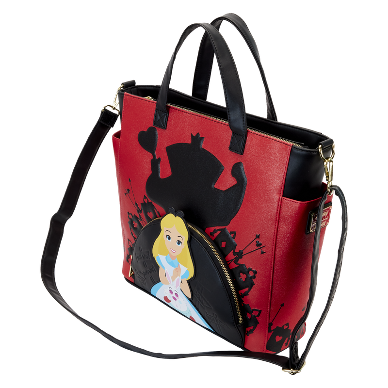 Loungefly Disney Alice In Wonderland Villains Convertible Backpack & Tote Bag