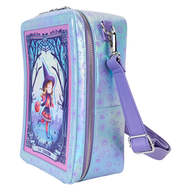 Loungefly Hocus Pocus Tarot Card Dani & Binx Iridescent Crossbody Bag