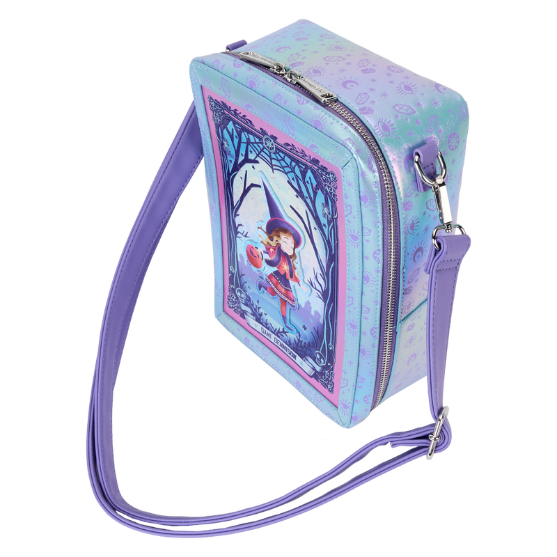 Loungefly Hocus Pocus Tarot Card Dani & Binx Iridescent Crossbody Bag