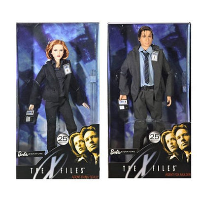 Barbie The X-Files Agent Fox Mulder and Agent Dana Scully Collector Dolls