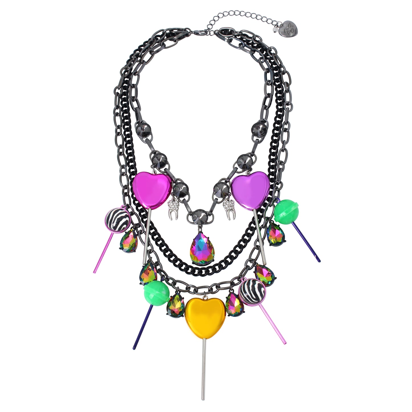 Betsey Johnson Punk N Spice Lollipop Drama Necklace