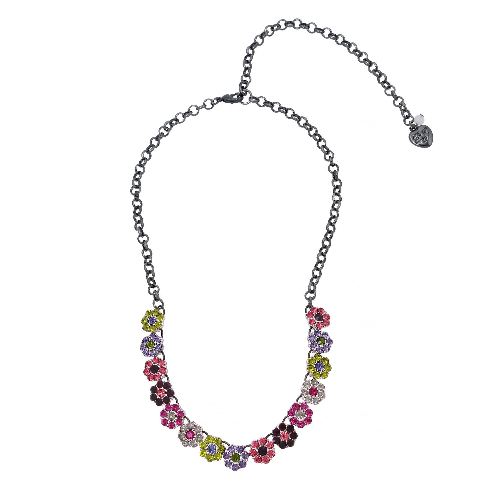 Betsey Johnson Petal To The Metal Mini Flower Necklace – Twin Treats