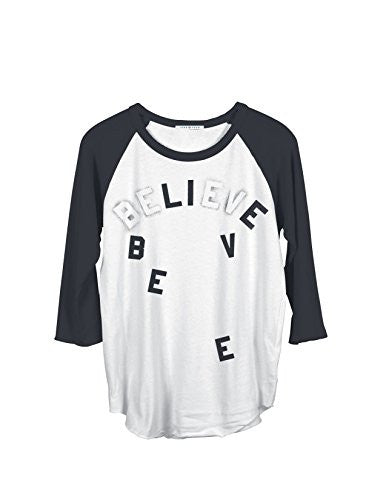 Junk Food Womens Believe 3/4 Sleeve Raglan T-Shirt