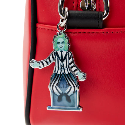 Loungefly Beetlejuice Glow Graveyard Sign Crossbody Bag