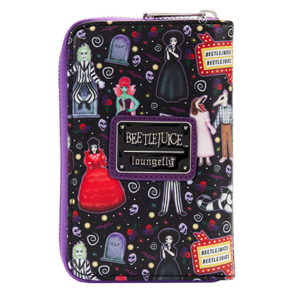 Loungefly Beetlejuice Icons Zip Around Wallet