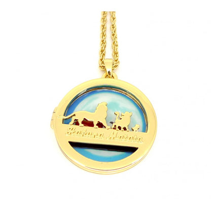 Disney by Couture Kingdom The Lion King Hakuna Matata Locket Style NecklaceDisney by Couture Kingdom The Lion King Hakuna Matata Locket Style Necklace