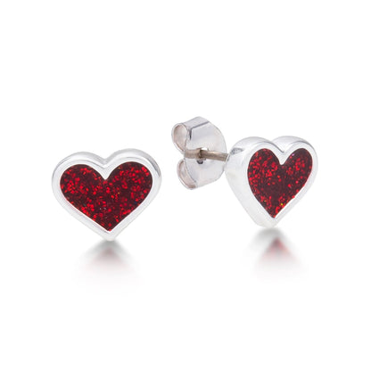 Alice in Wonderland Red Queen of Hearts Stud Earrings