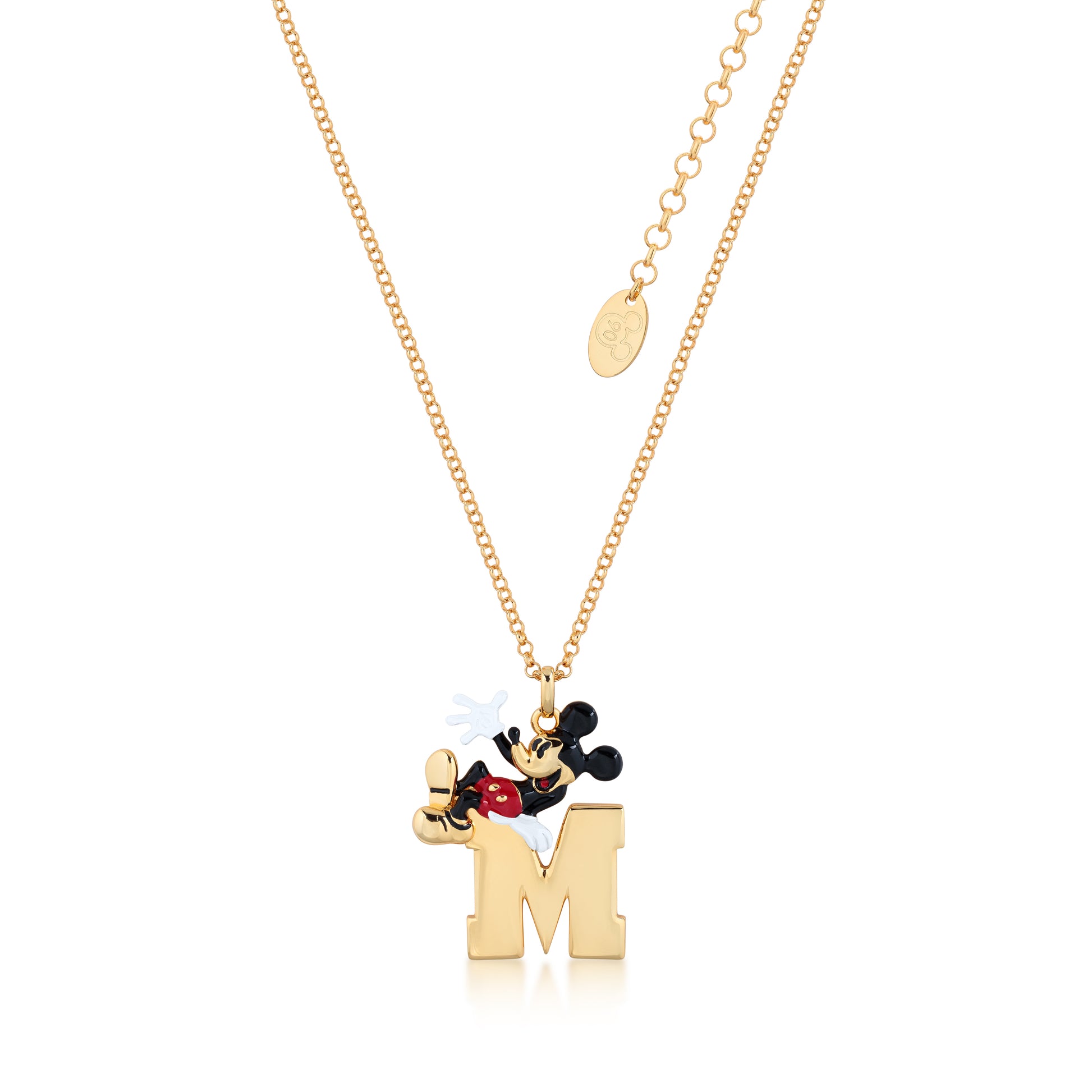 Mickey Mouse Initial Necklace