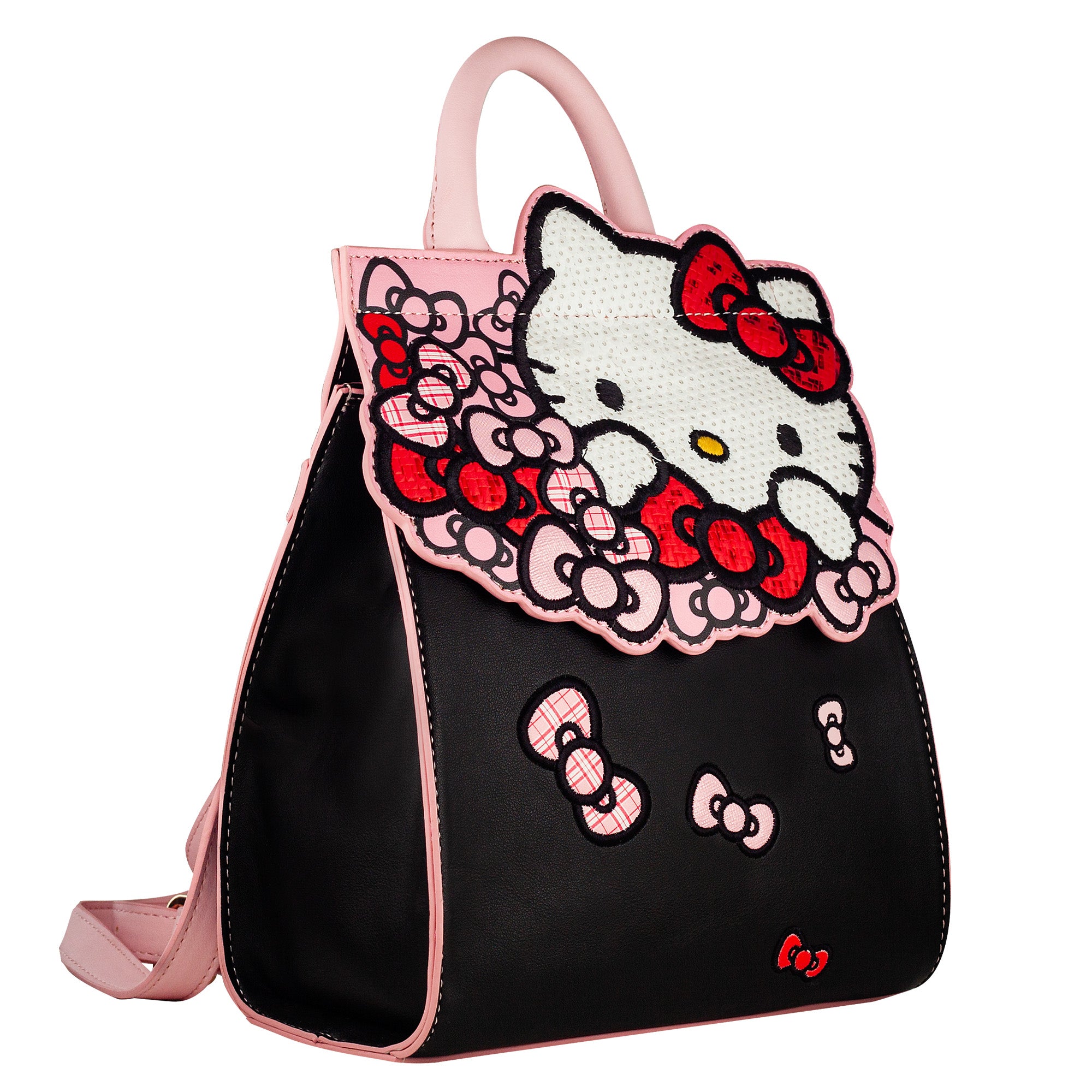 pink flower hello kitty monogram mini purse