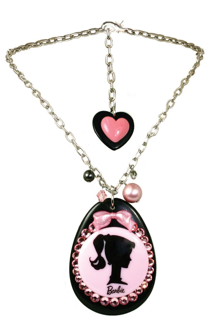 TARINA store TARANTINO Texas State Pendant Necklace Pink Pearls & Swarovski Crystals